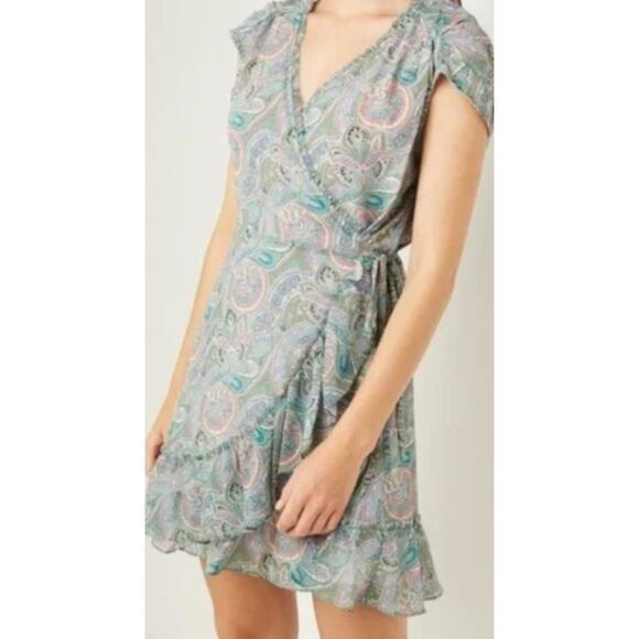 Allsaints Zini Shahmina Paisley Wrap Dress Size 4 - NWT
